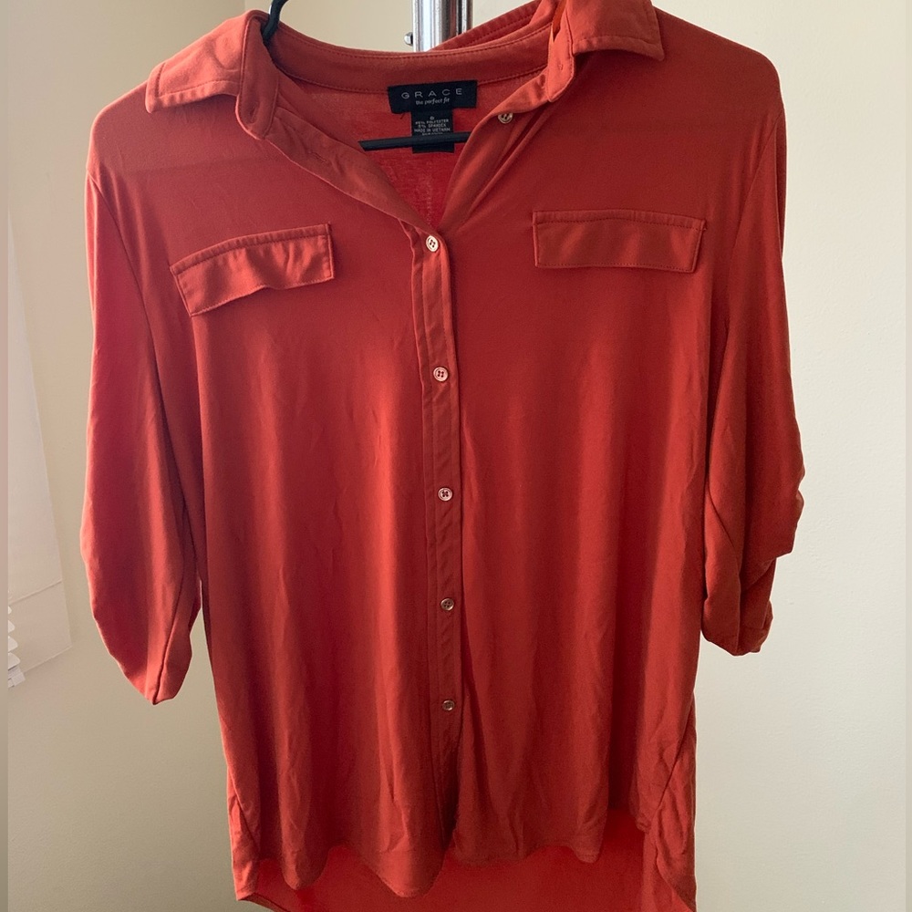 Orange blouse/top